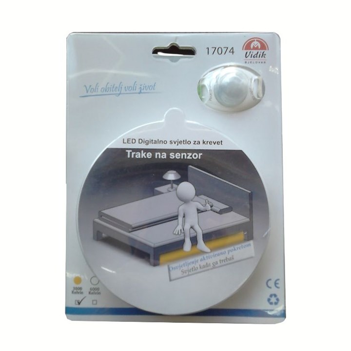 17074 LED TRAKA SA SENZOROM ZA KREVET 2700K IP 65 3W/m 1.2 metra