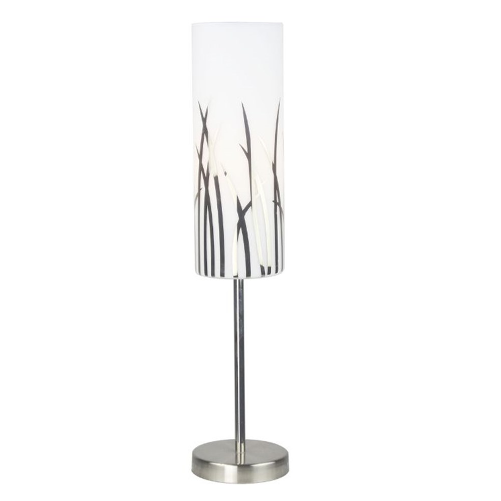21729 STOLNA SVJETILJKA BIJELA SILVER 1xE27