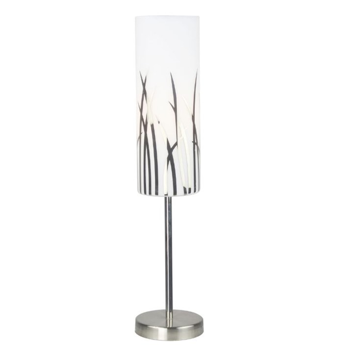 21729 STOLNA SVJETILJKA BIJELA SILVER 1xE27