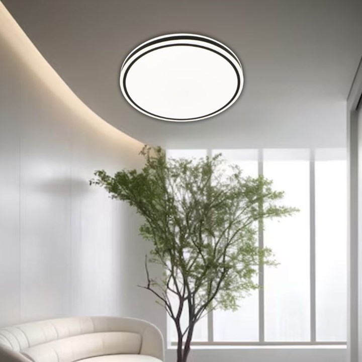 22883 STROPNA SVJETILJKA LED PLAFONJERA 24W CRNO BIJELA 4000K