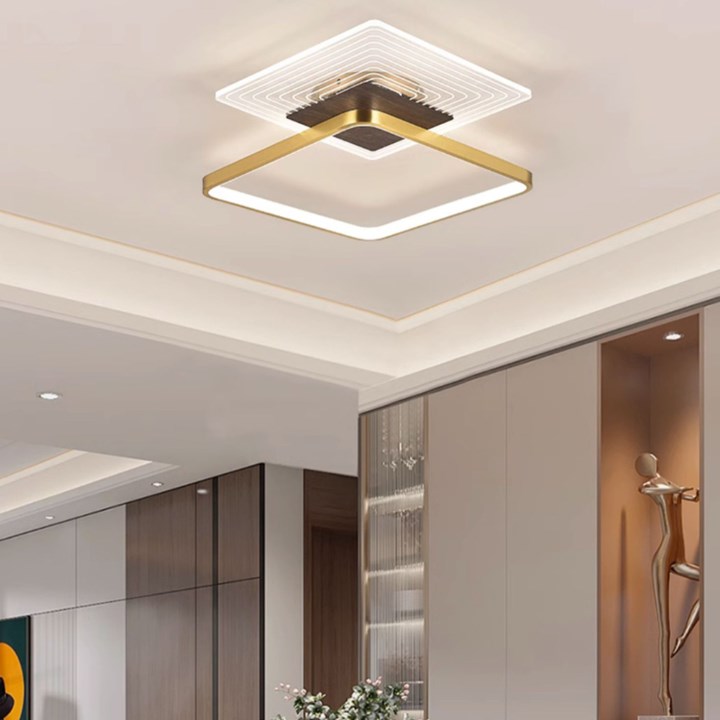 22998 STROPNA SVJETILJKA LED 18W CLEAR ZLATNA 3000K