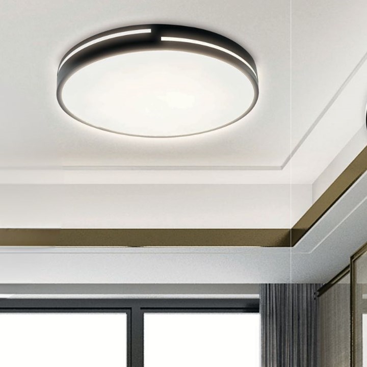 23132 STROPNA SVJETILJKA LED 24W PLAFONJERA CRNA 4000K