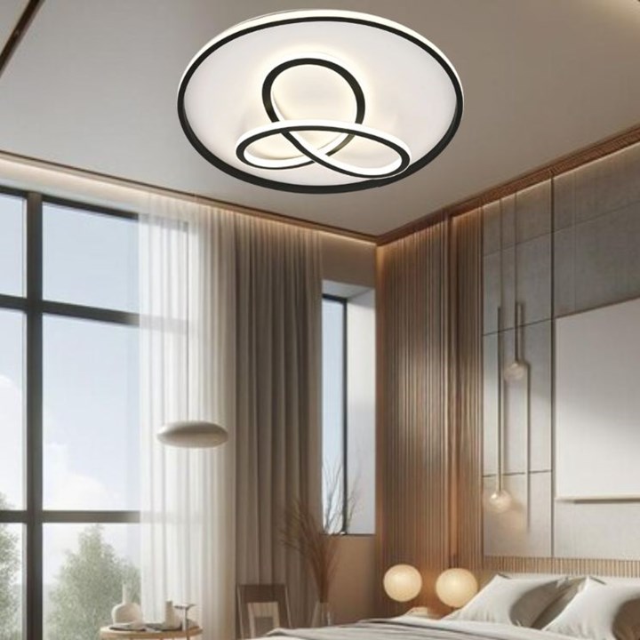 23158 STROPNA SVJETILJKA LED 36W CRNA 4000K BLACK OKRUGLA PLAFONEJRA