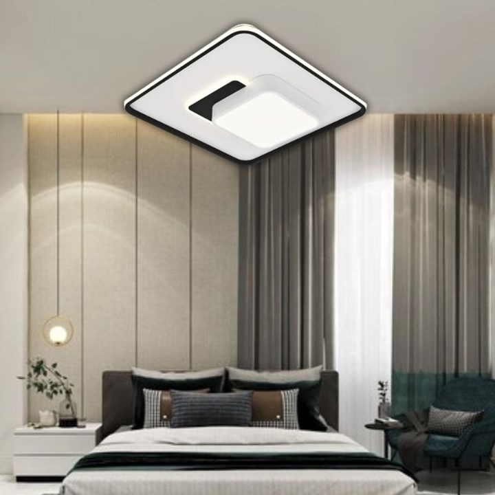 23159 STROPNA SVJETILJKA LED 45W KVADRATNA PLAFONEJRA S DALJISKIM