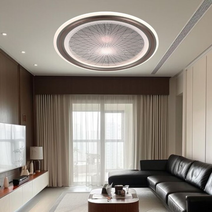 23171 STROPNA SVJETILJKA LED 28W SOLE SILVER PLAFONJERA S DALJINSKIM UPRAVLJAČEM